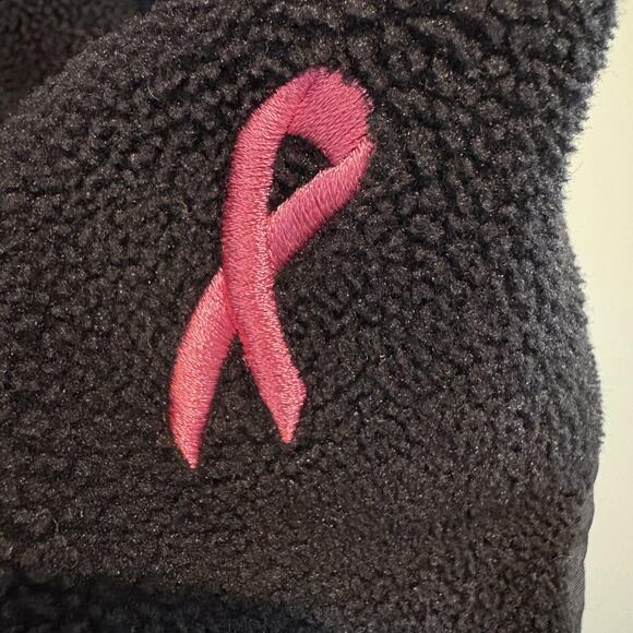 North Face Jacket Womens Medium Breast Cancer Pink Ribbon Polartec Fleece Zip - Picture 3 of 15